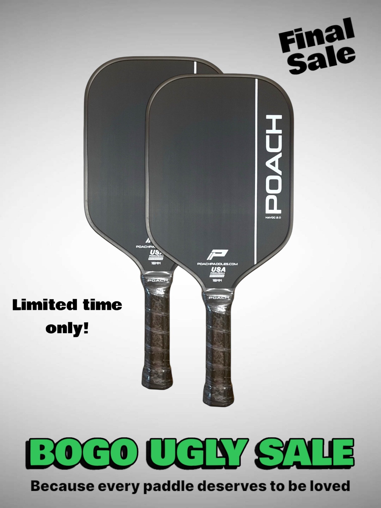 ⚡️ Buy 1, Get 1 FREE ⚡️ - UGLY SALE! HAVOC 2.0 (paddle covers INCLUDED)